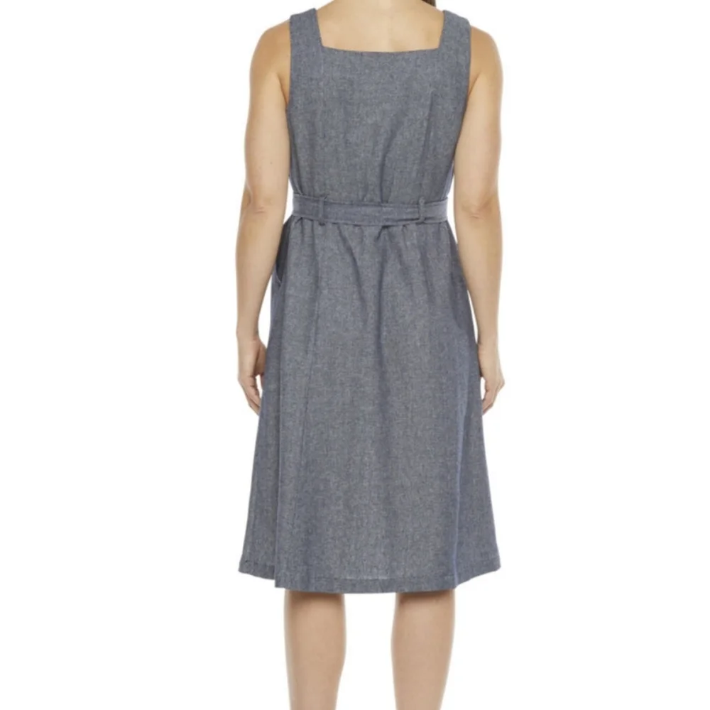 Liz Claiborne navy aline dress - Picture 2 of 7